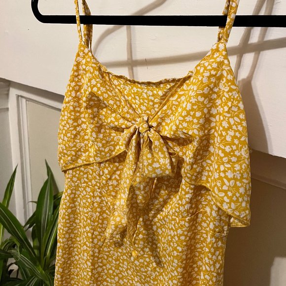 Tie Front Ruffle Sundress - Picture 2 of 6